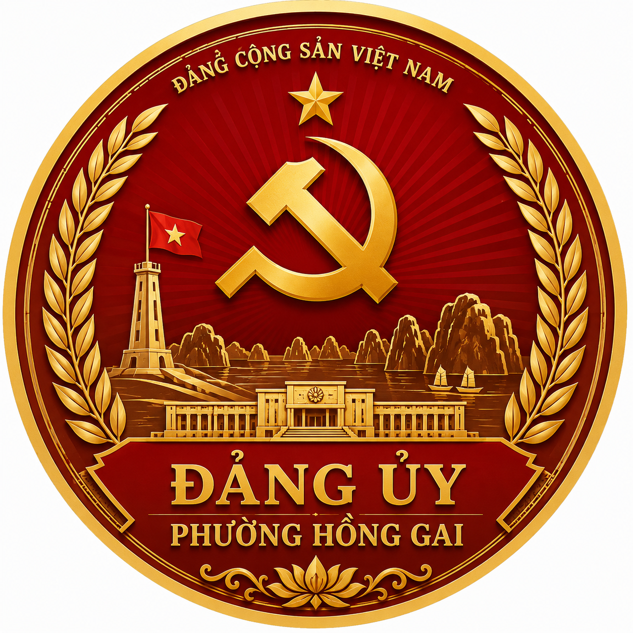 Logo Đảng ủy phường Hồng Gai